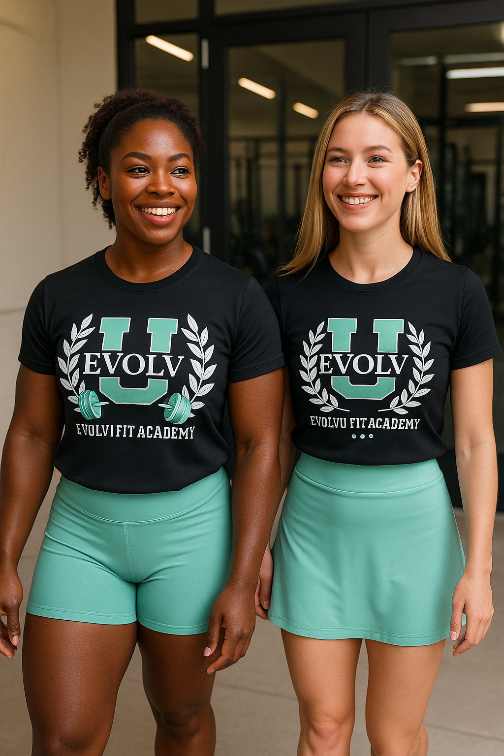Classic Tee - Black/Mint